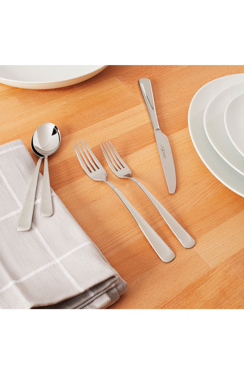 HENCKELS CUTLERY Silvano 18/10 Stainless Steel 45-Piece Flatware Set, Alternate, color, Silver
