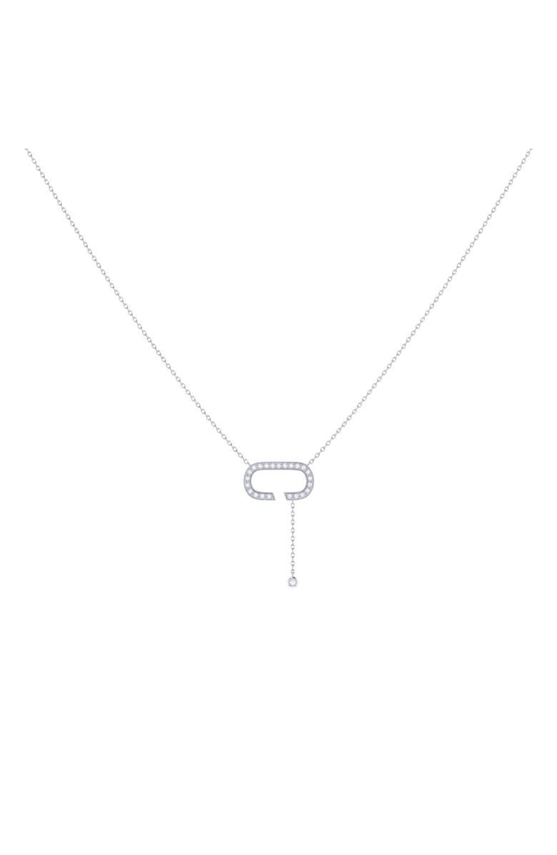 LuvMyJewelry Celia C Sterling Silver Diamond Lariat Necklace, Alternate, color, 