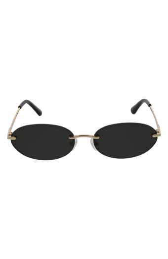 BCBGeneration 65mm Rimless Oval Sunglasses
