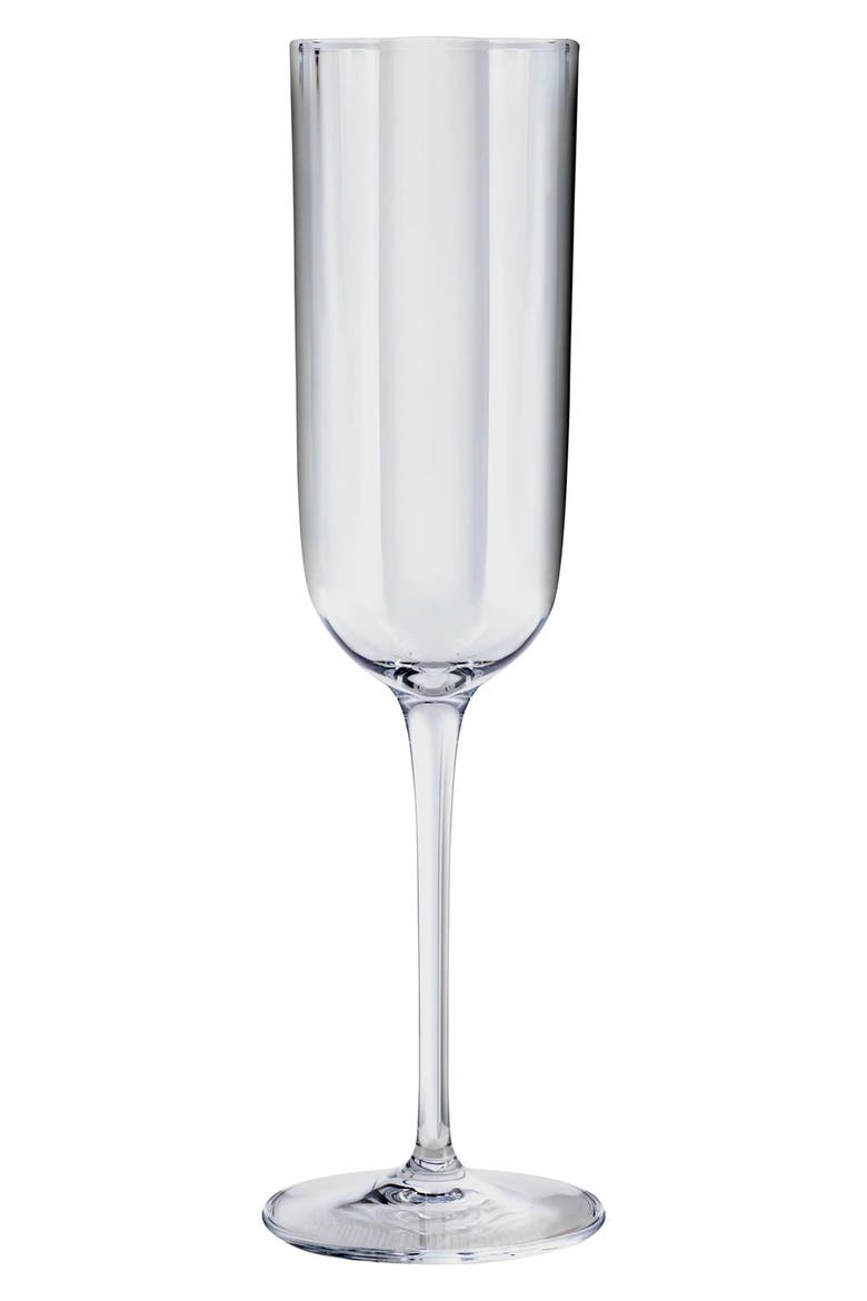 Jazz 7 oz. Champagne/Prosecco Flutes, Set of 4, Main, color, CLEAR