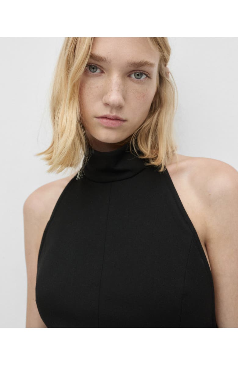 MANGO Open Back Halter Top, Alternate, color,