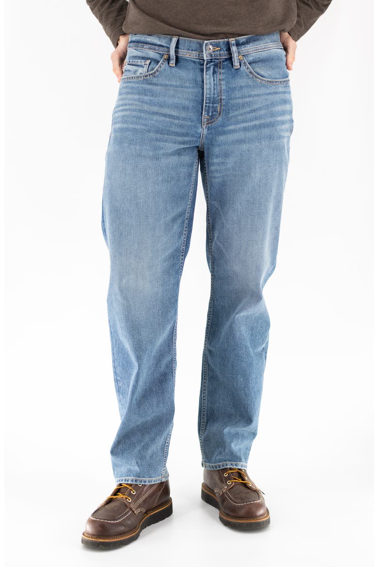 Relaxed Straight Leg Jeans, Main, color, FORT MACON