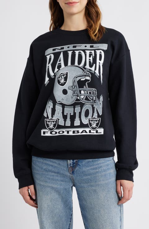 NFL Raiders Helmet Graphic Sweatshirt