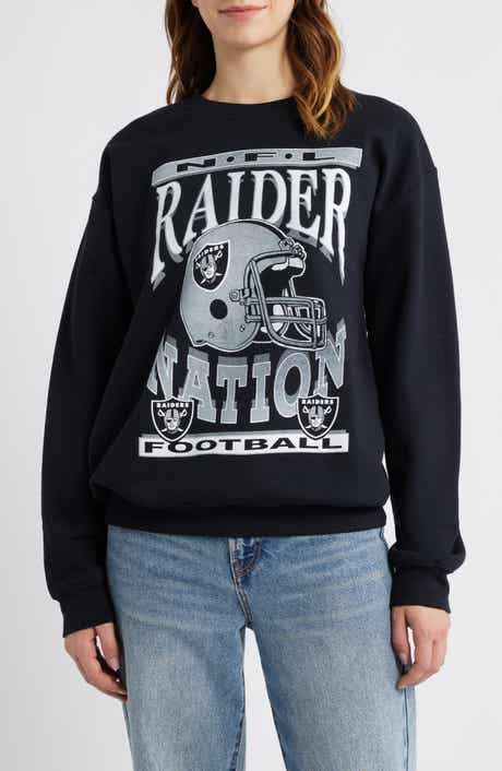 Junk Food NFL Raiders Helmet Graphic Sweatshirt