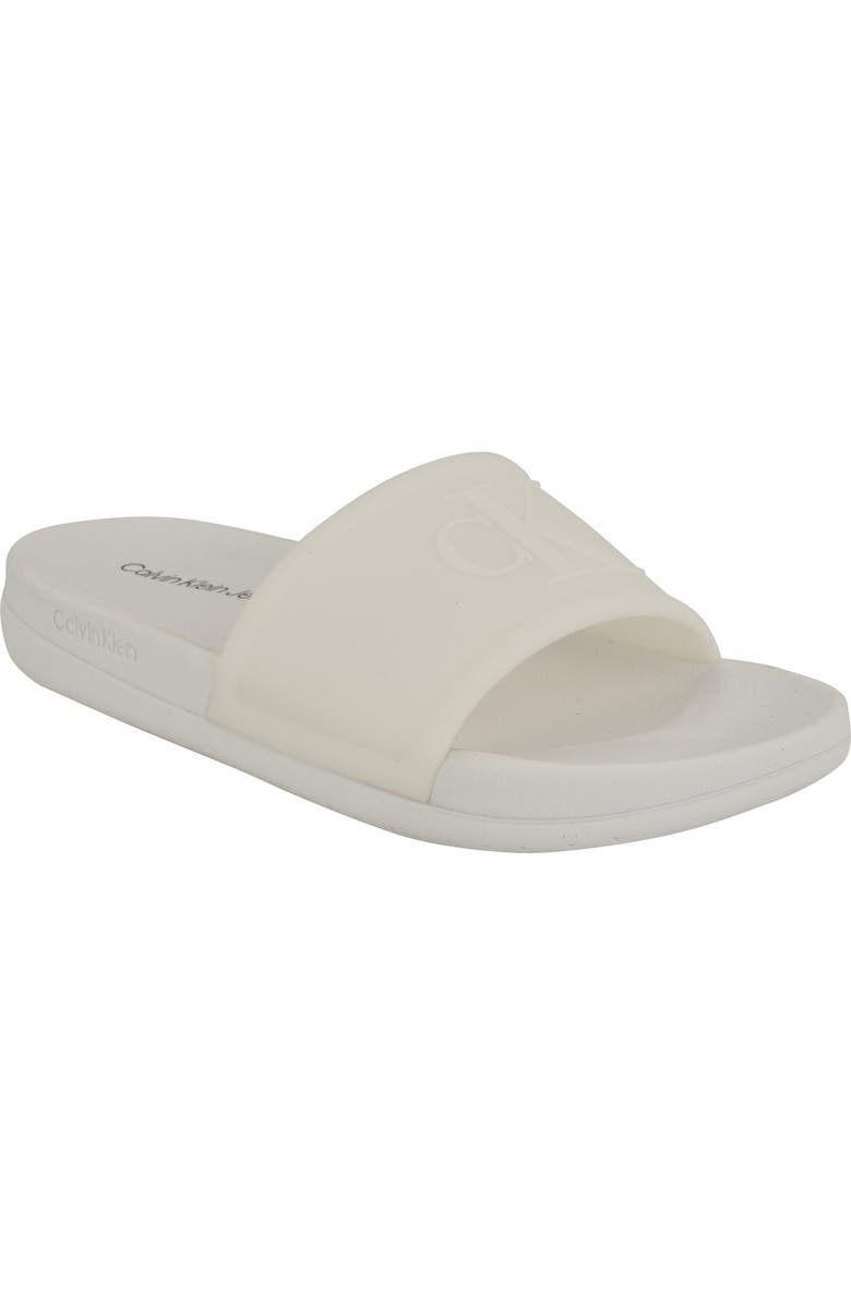 Calvin Klein Barli Slide Sandal, Main, color, Clear