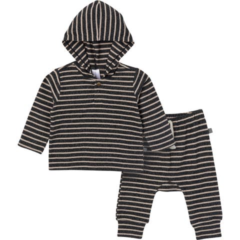 Hooded Brushed Hacci Top & Jogger Set (Baby)