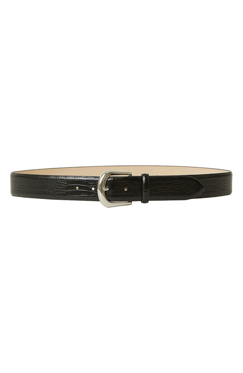 B-Low the Belt Kennedy Croc Embossed Leather Belt, Main, color, 