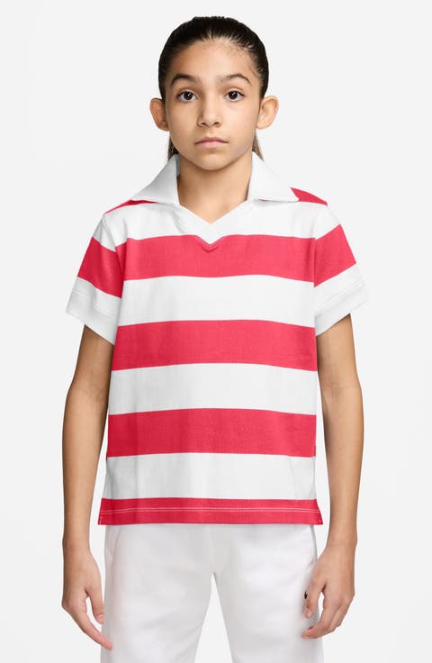 Kids' Striped Polo