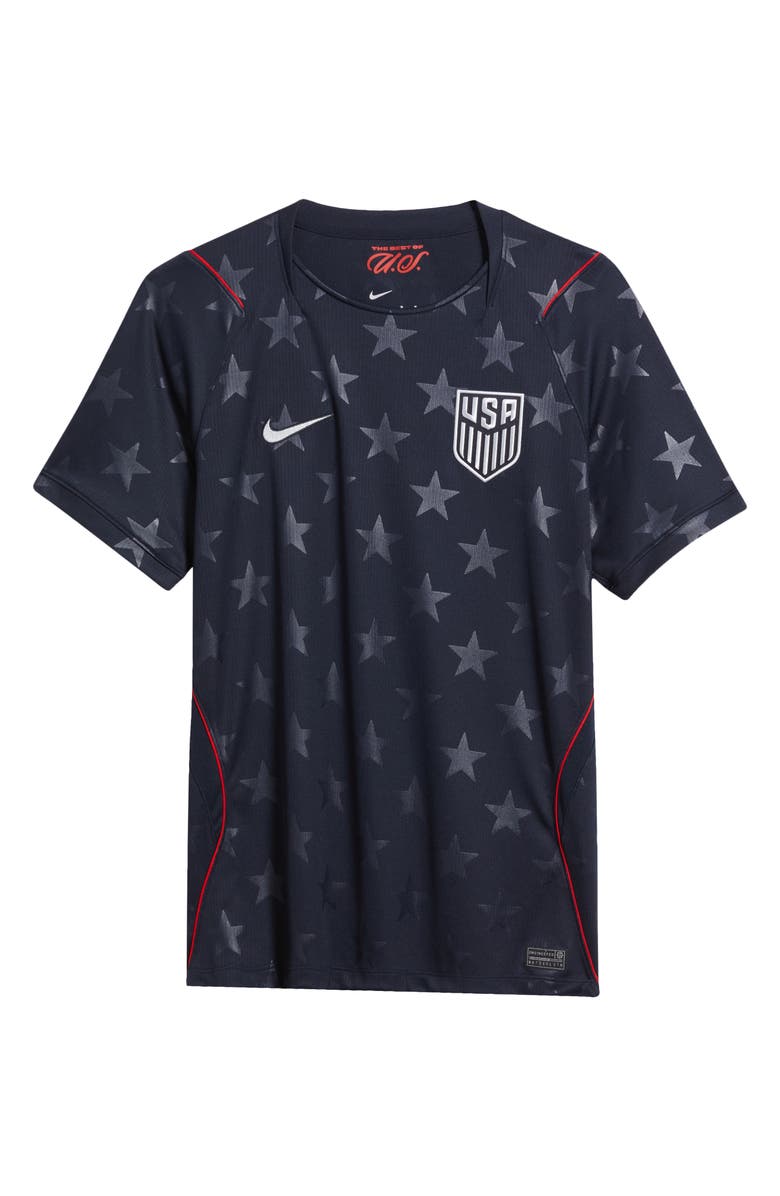 Nike Dri-FIT USMNT Soccer Jersey, Main, color, Dark Obsidian/ Pure Platinum