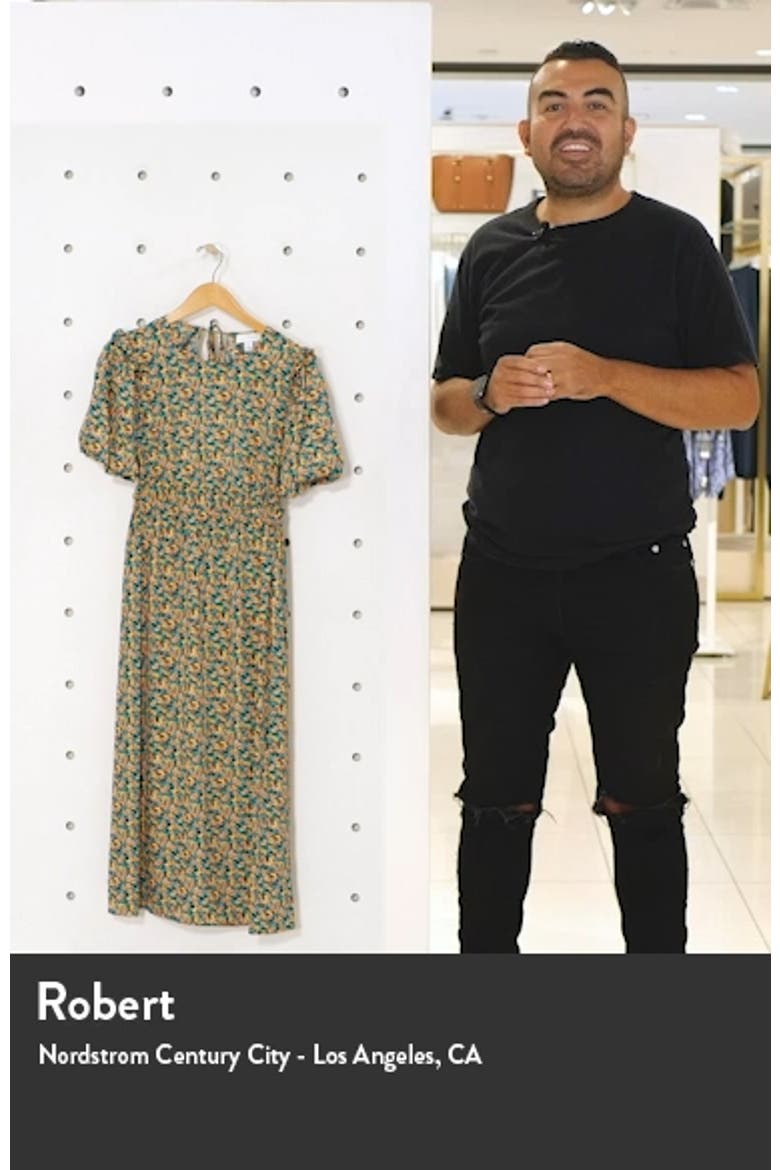 Floral Open Back Midi Dress video