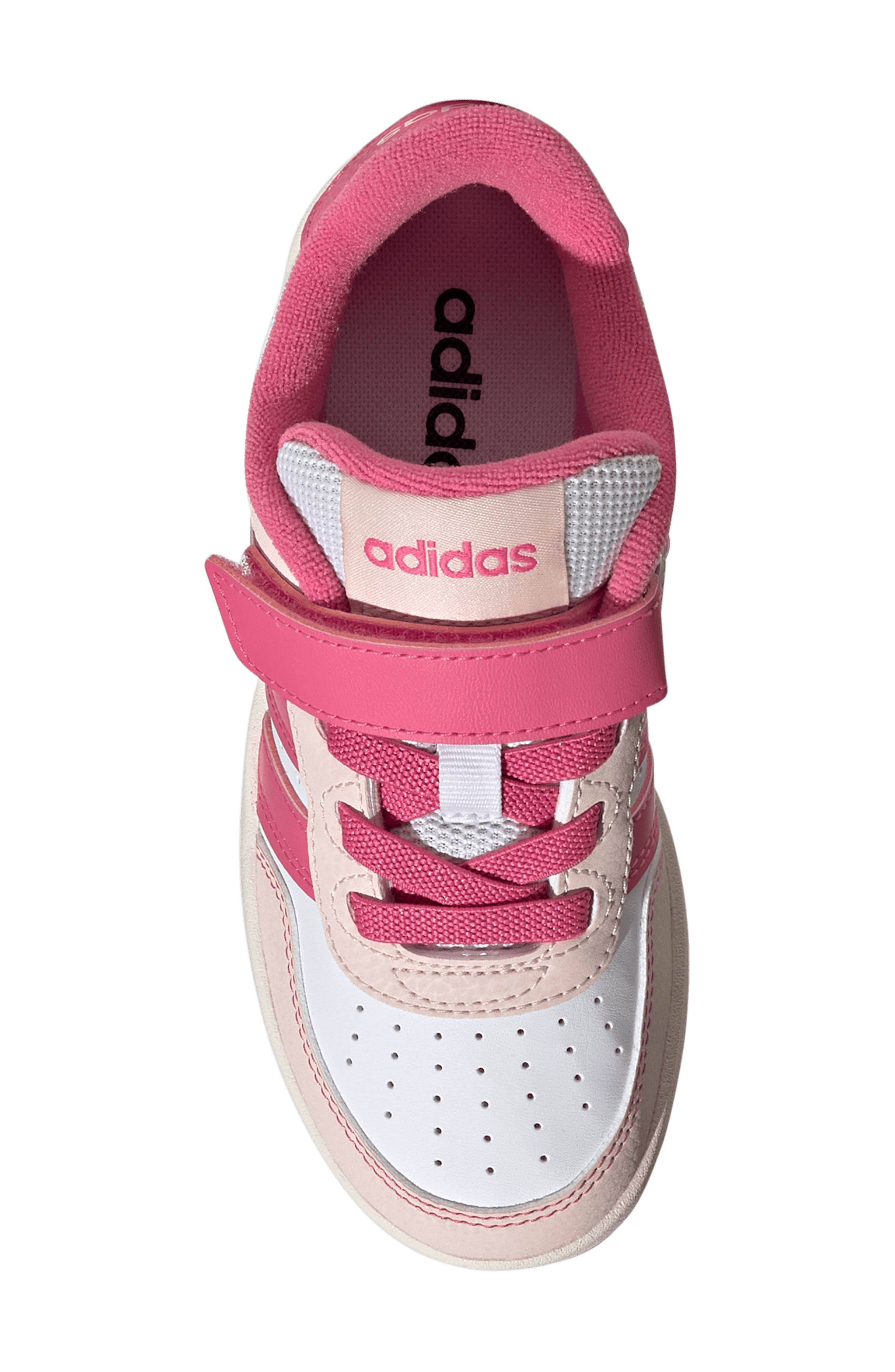 adidas Kids' Breakbase Sneaker, Alternate, color, White/ Pink Fusion/ Quartz