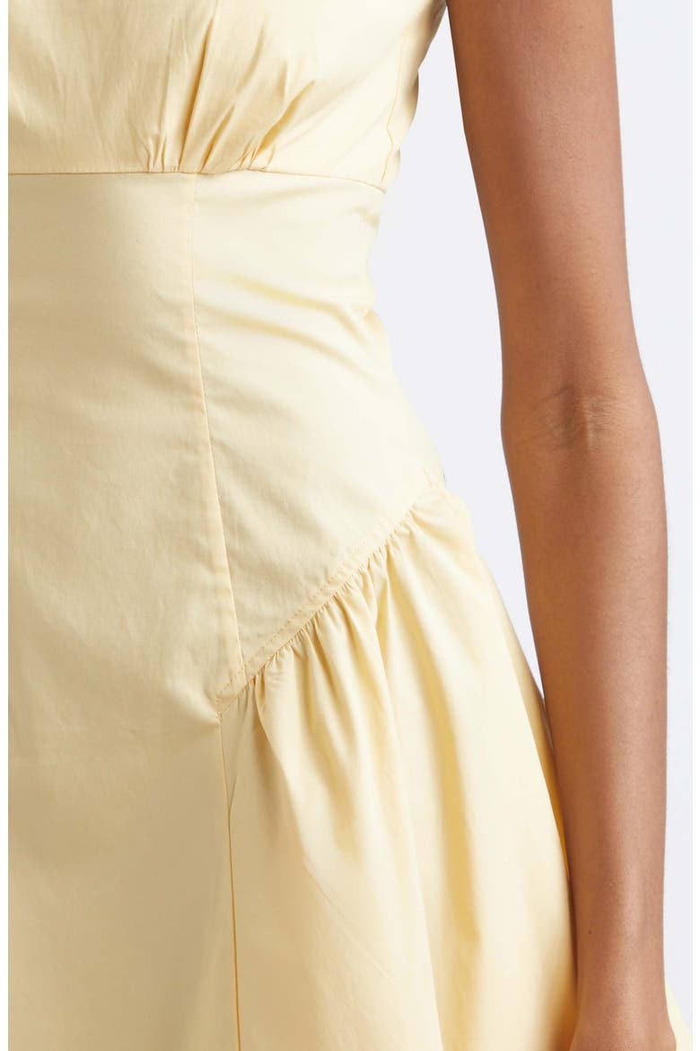 Gwen Pleated Drop Waist Minidress, Alternate, color, BUTTER