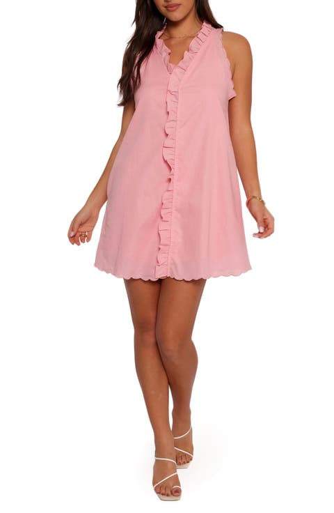 Cassandra Ruffle Sleeveless A-Line Minidress