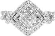 Haus of Brilliance 14KT White Gold Diamond Composite Ring