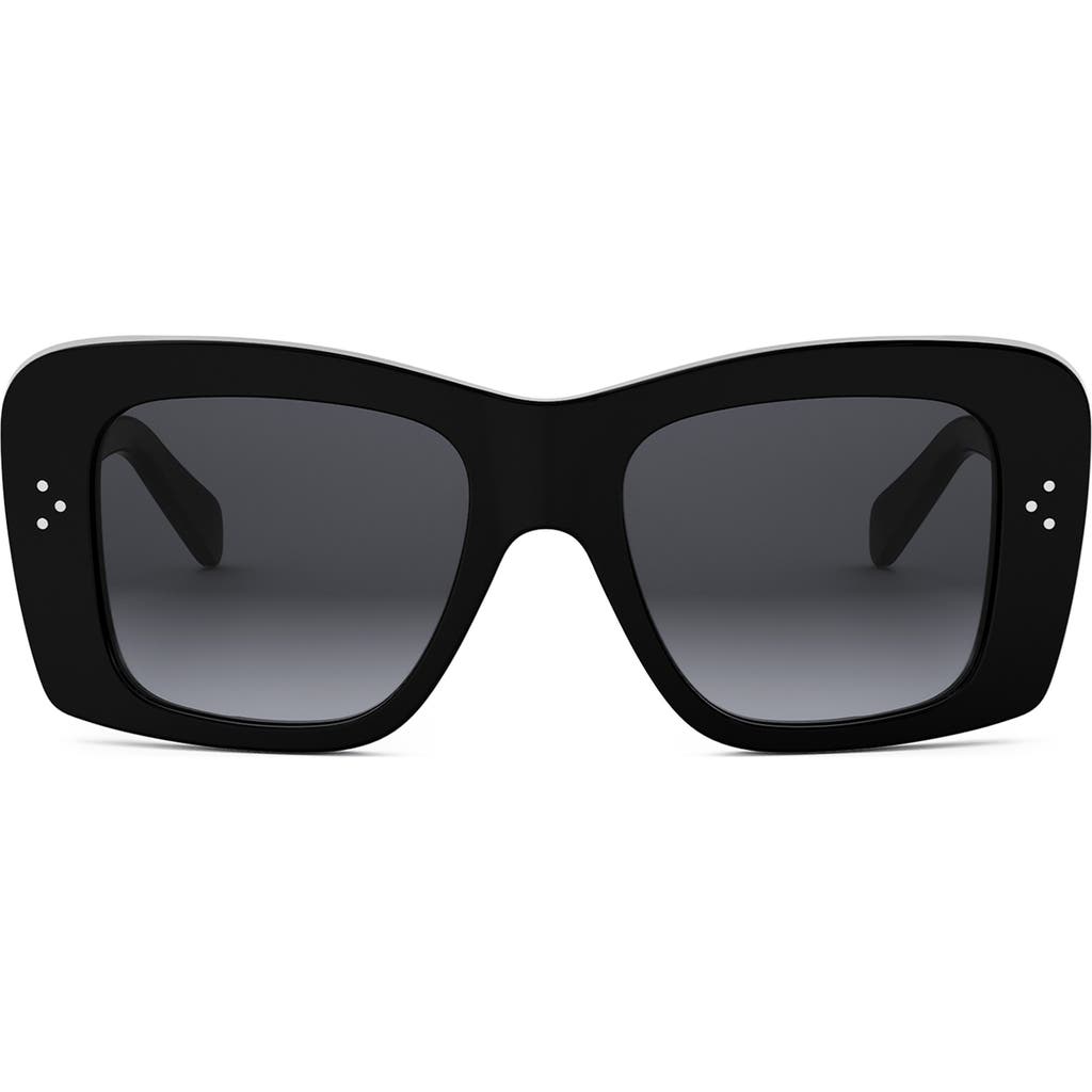 Celine Bold 3 Dots 53mm Geometric Sunglasses