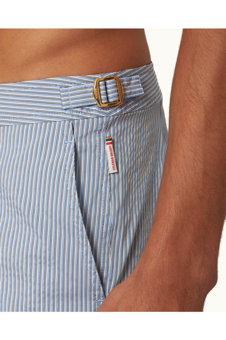 Bulldog Tailored-Fit Swim Shorts, Alternate, color, Wave Blue