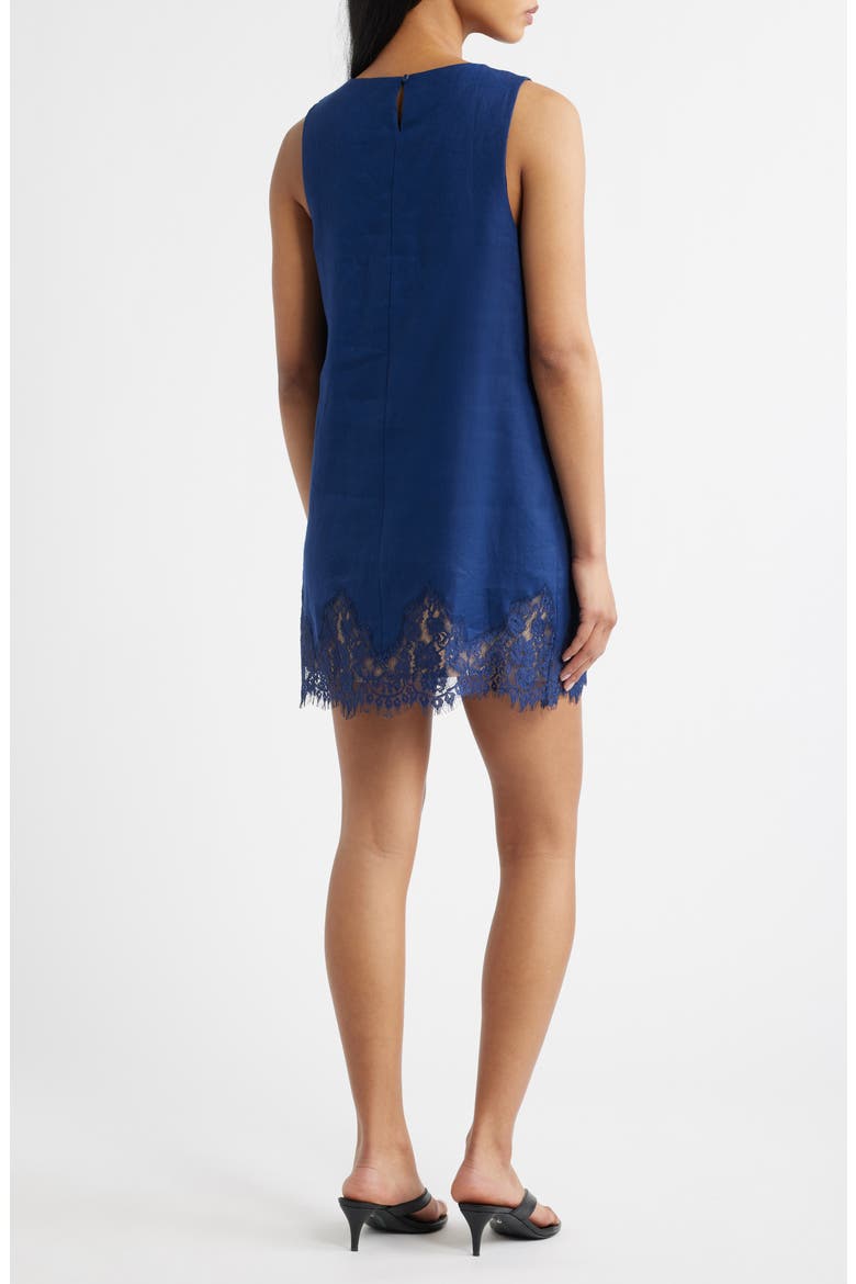 Jessalyn Linen Dress, Alternate, color, DANUBE