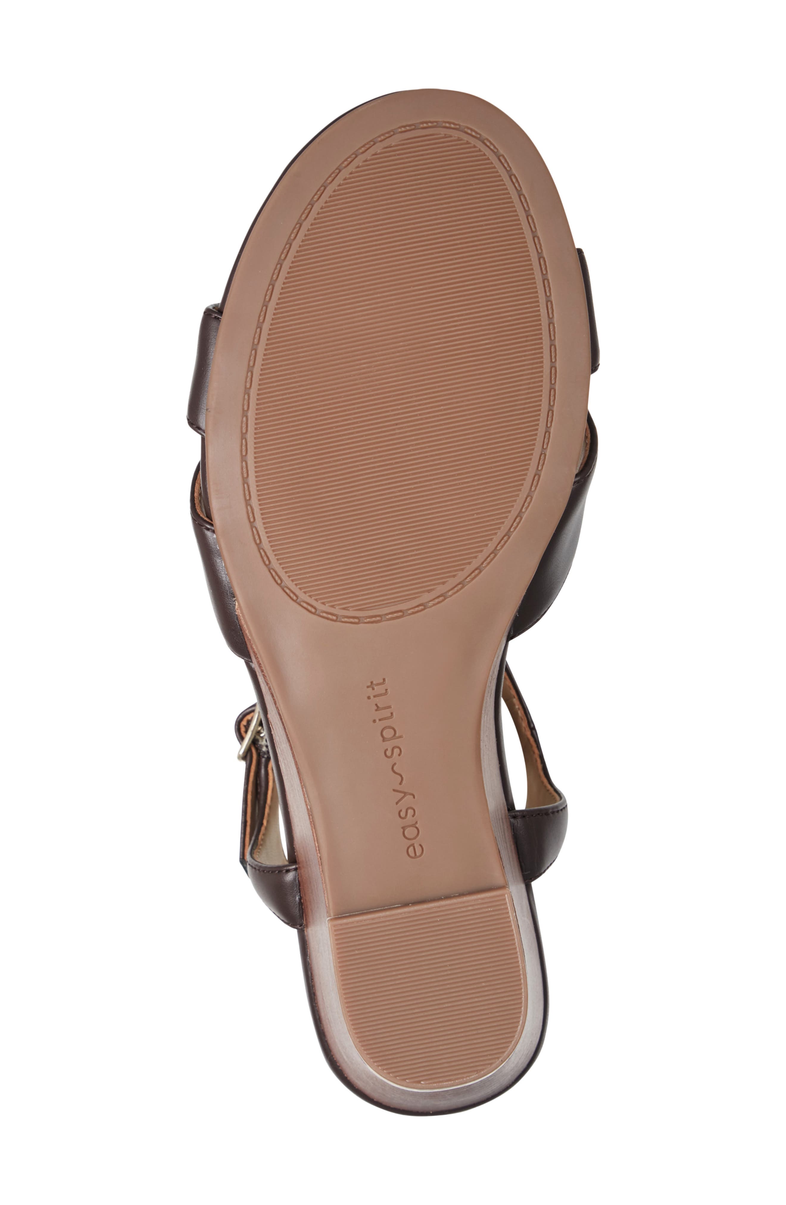 Noya Wedge Sandal, Alternate, color, DARK BROWN