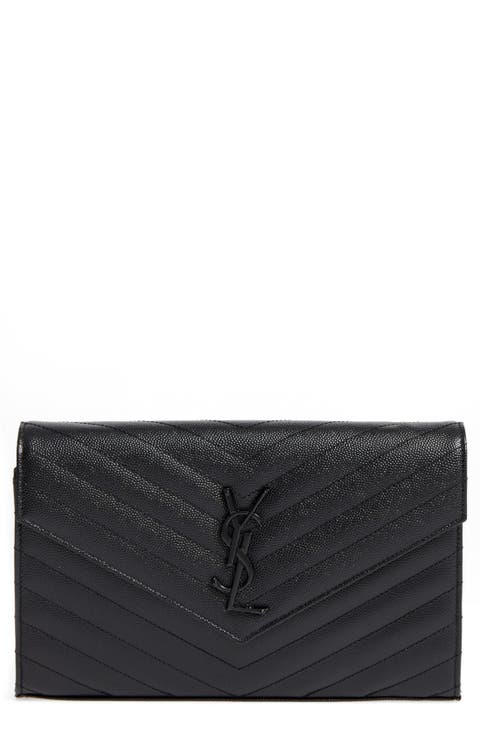 Monogram Quilted Leather Wallet on a Chain