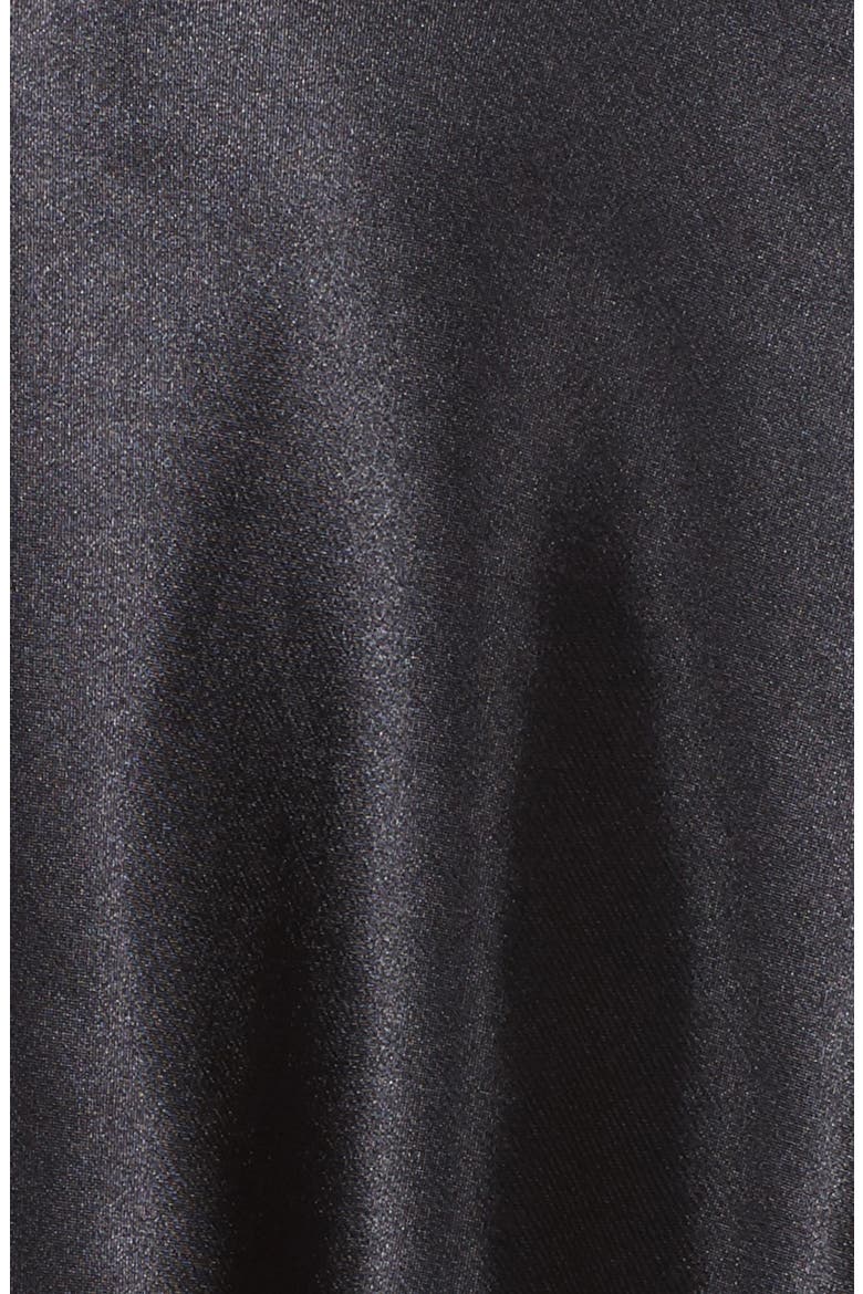 Satin Short Pajamas (Nordstrom Exclusive), Alternate, color, BLACK