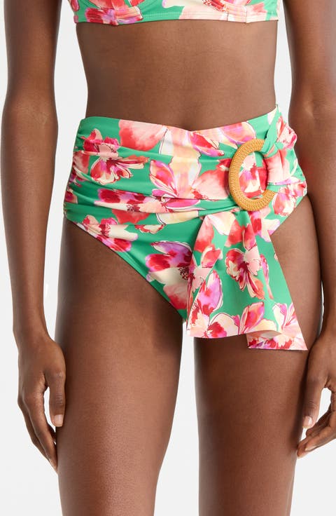 O-Ring High Waist Bikini Bottoms