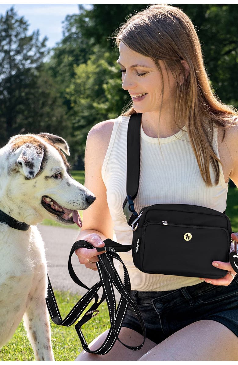 Puppington Reflective Leash, Alternate, color, Onyx Black