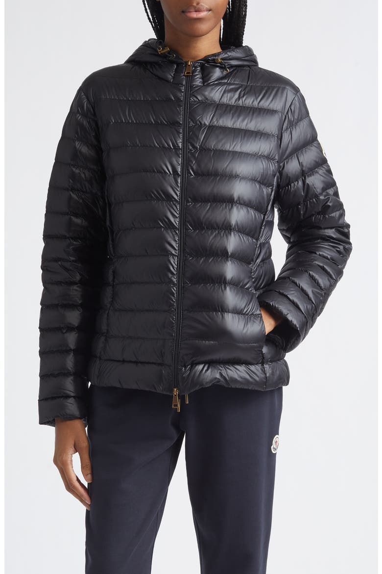 Igelhood Down Puffer Jacket, Main, color, BLACK