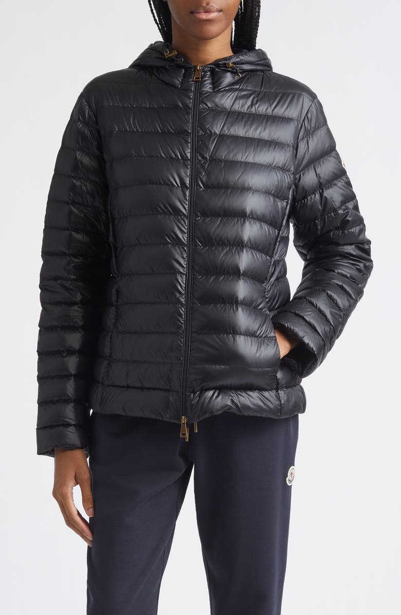 Moncler Igelhood Down Puffer Jacket, Main, color, Black