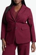 ELOQUII The Ultimate Stretch Long Two Button Blazer