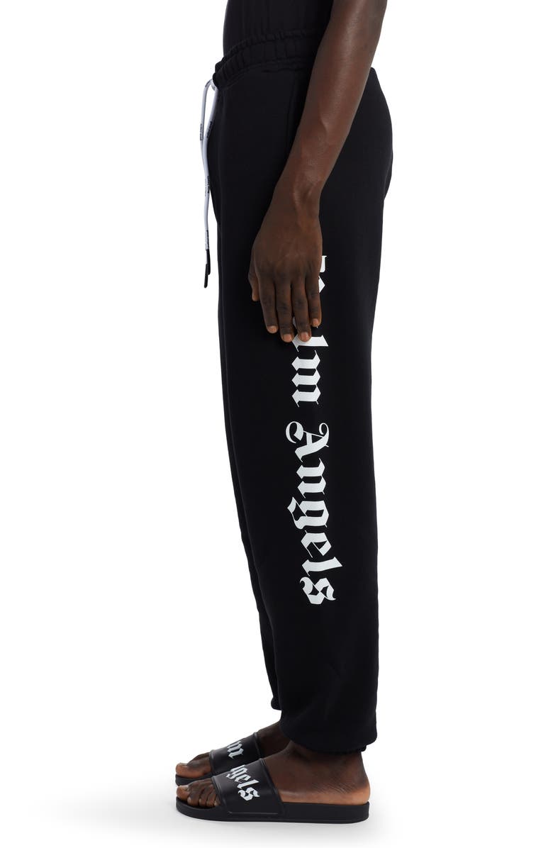 Palm Angels Side Logo Cotton Joggers, Alternate, color, 