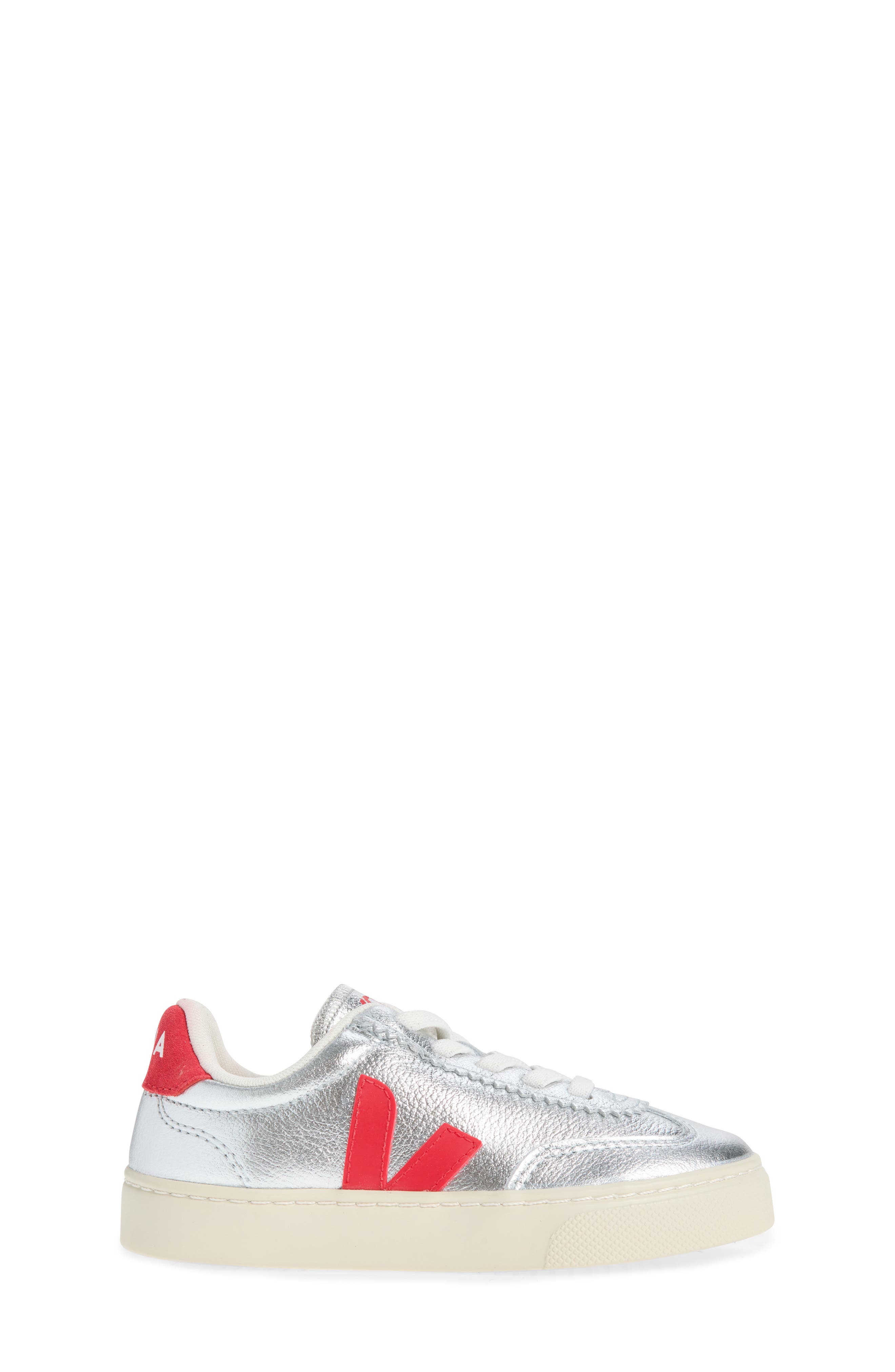 Veja Kid's Small Volley O.T. Sneaker, Alternate, color, Silver Pekin