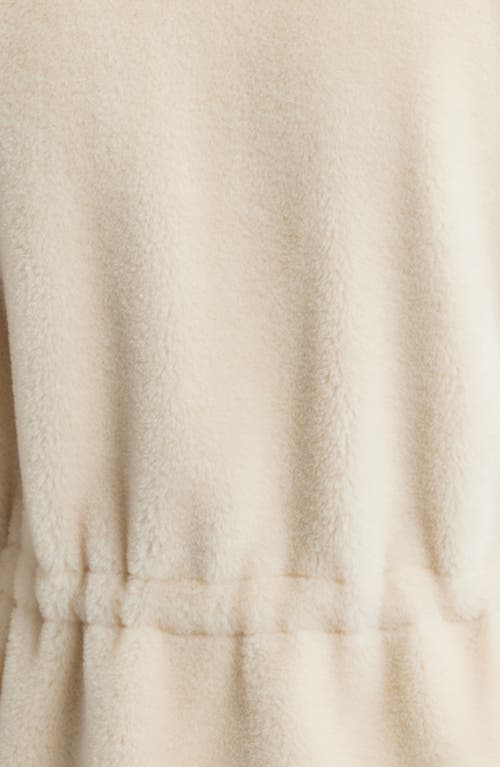 Bernardo Super Soft Faux Shearling Coat In Neutral