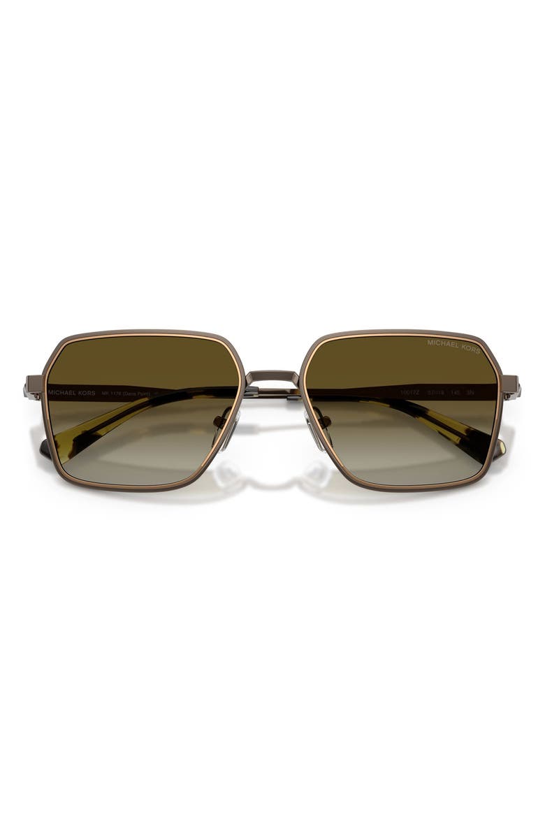 Michael Kors Dana Point 57mm Square Sunglasses, Alternate, color, Matte Husk / Olive Gradient