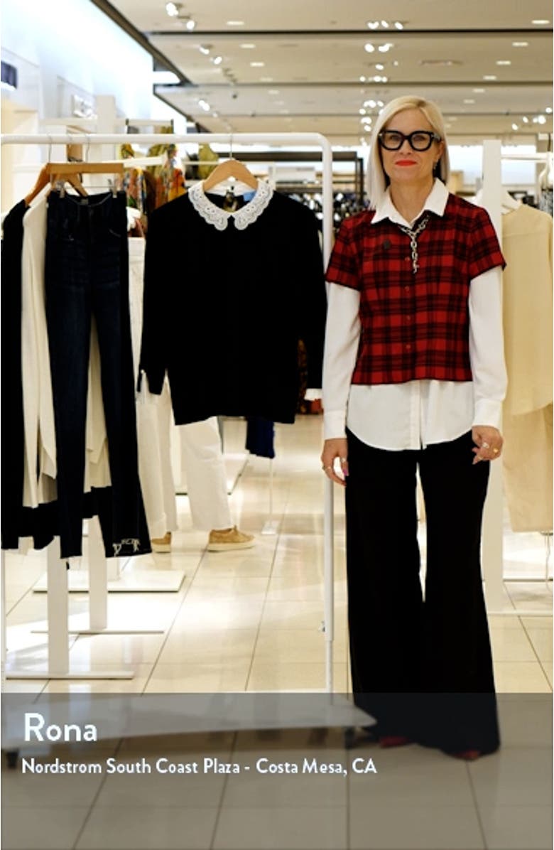 Eyelet Collar Cotton Sweater, sales video thumbnail