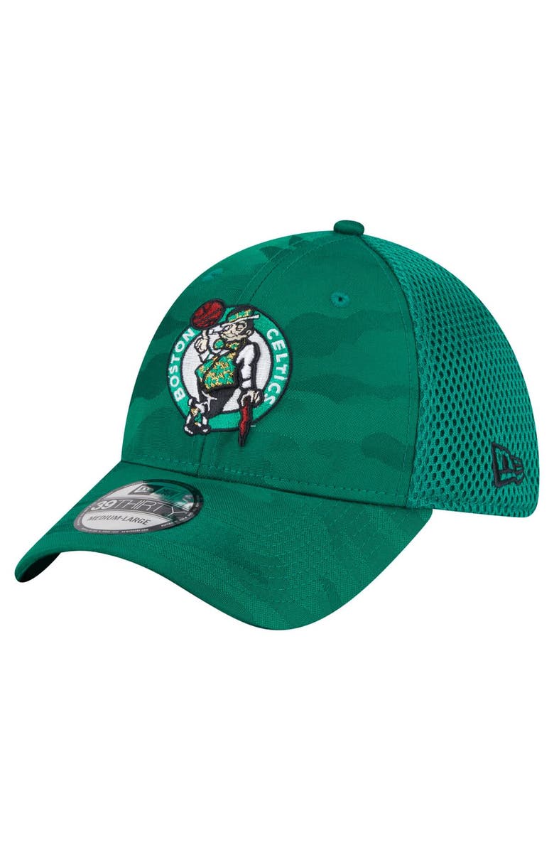 New Era Men's New Era Kelly Green Boston Celtics Subtle Camo 39THIRTY Flex Hat, Alternate, color, Kelly Green