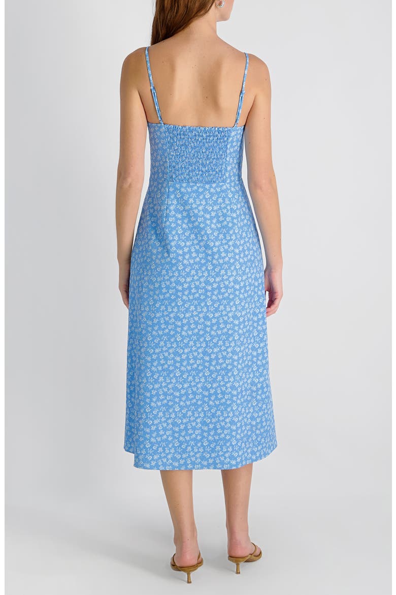 french connection blue floral dress French Connection Women's Camille Echo Crepe Strappy Dress, 6