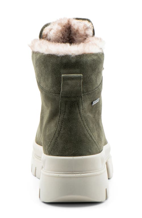 Ara Montana Gore-tex® Waterproof Faux Fur Lined Boot In Green