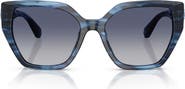 Swarovski 56mm Gradient Irregular Sunglasses