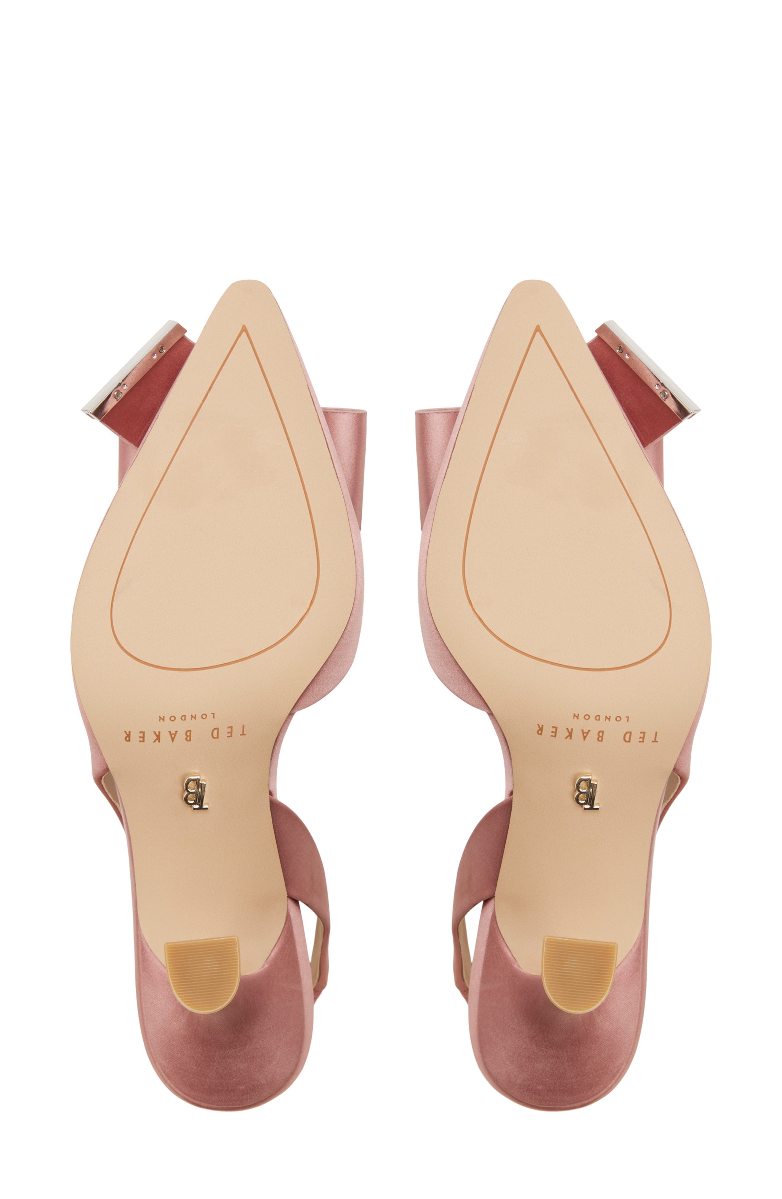 Ted Baker London Lola Bow Half d'Orsay Pump, Alternate, color, Dark Rose