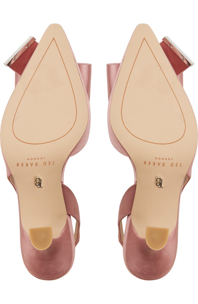 Ted Baker London Lola Bow Half d'Orsay Pump, Alternate, color, Dark Rose