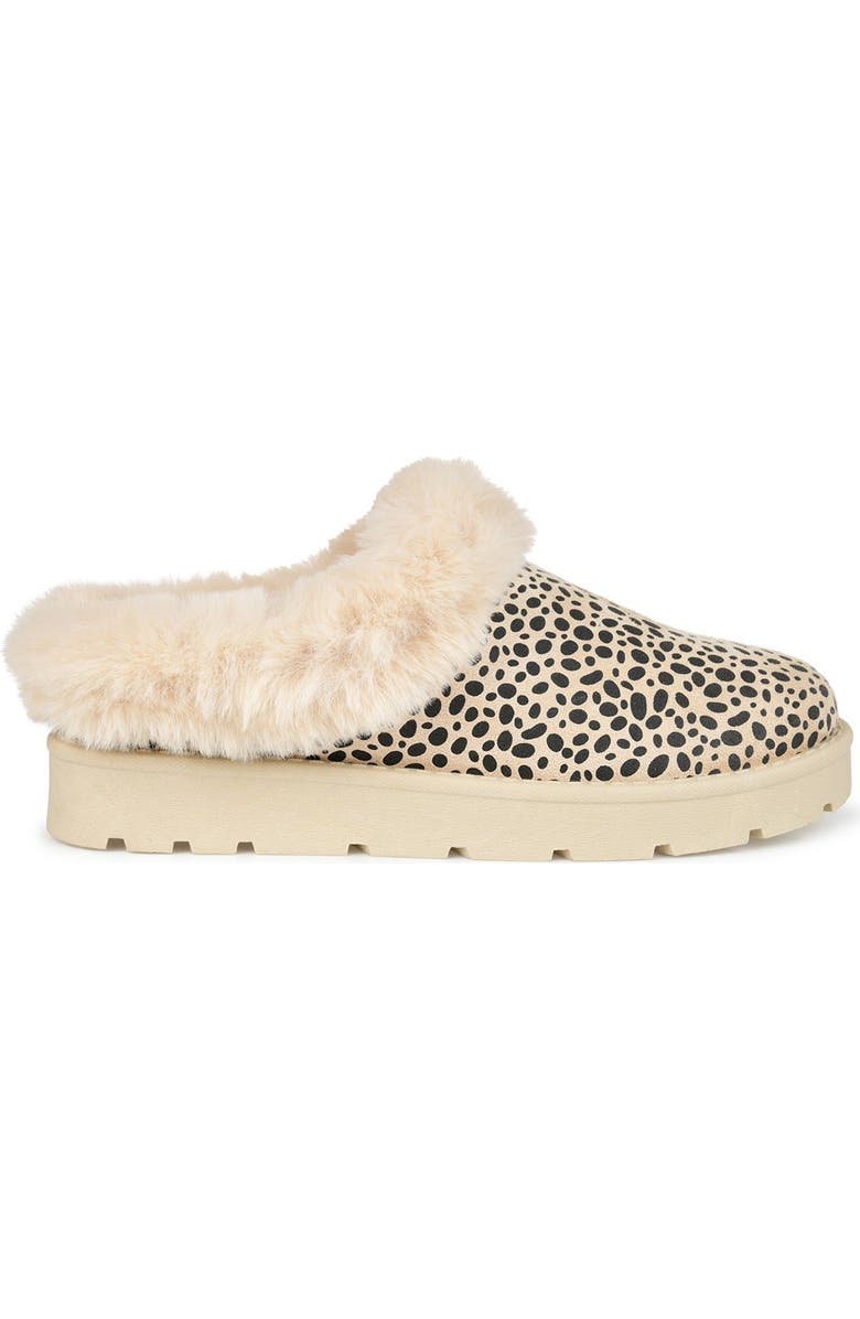 Journee Collection Whisp Faux Fur Trim Slipper, Alternate, color,