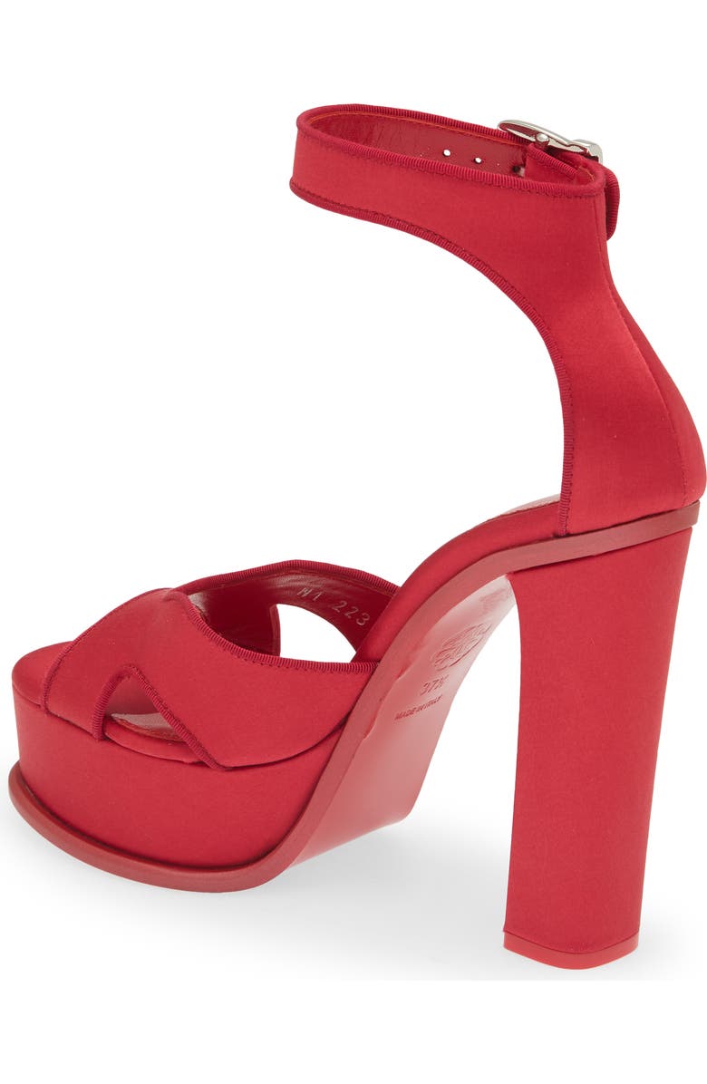 McQueen Butterfly Ankle Strap Platform Sandal, Alternate, color,