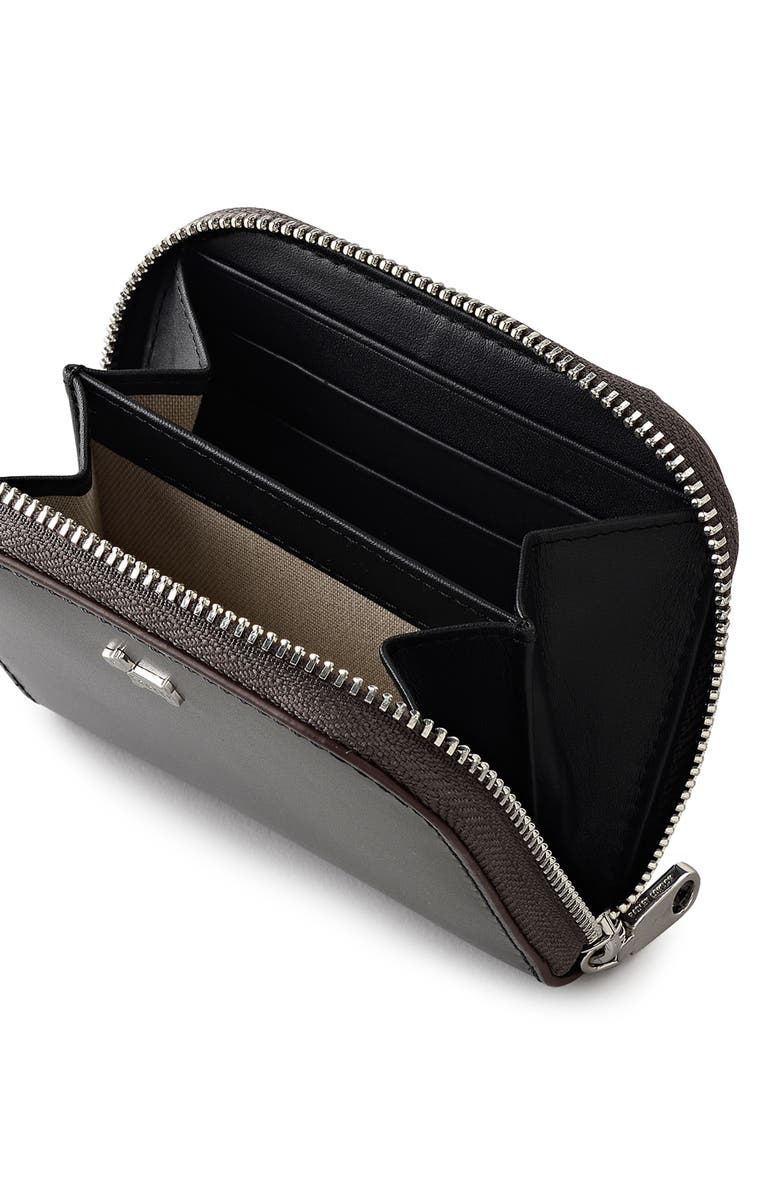 Radley Small Percy Grove Leather Zip Wallet, Alternate, color, Mouse