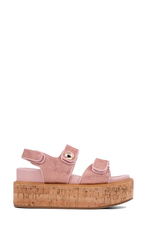 Shushop Lucille Platform Sandal In Pink