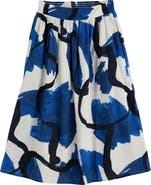 Seasalt Cornwall Mevagissey Organic Cotton Midi Skirt