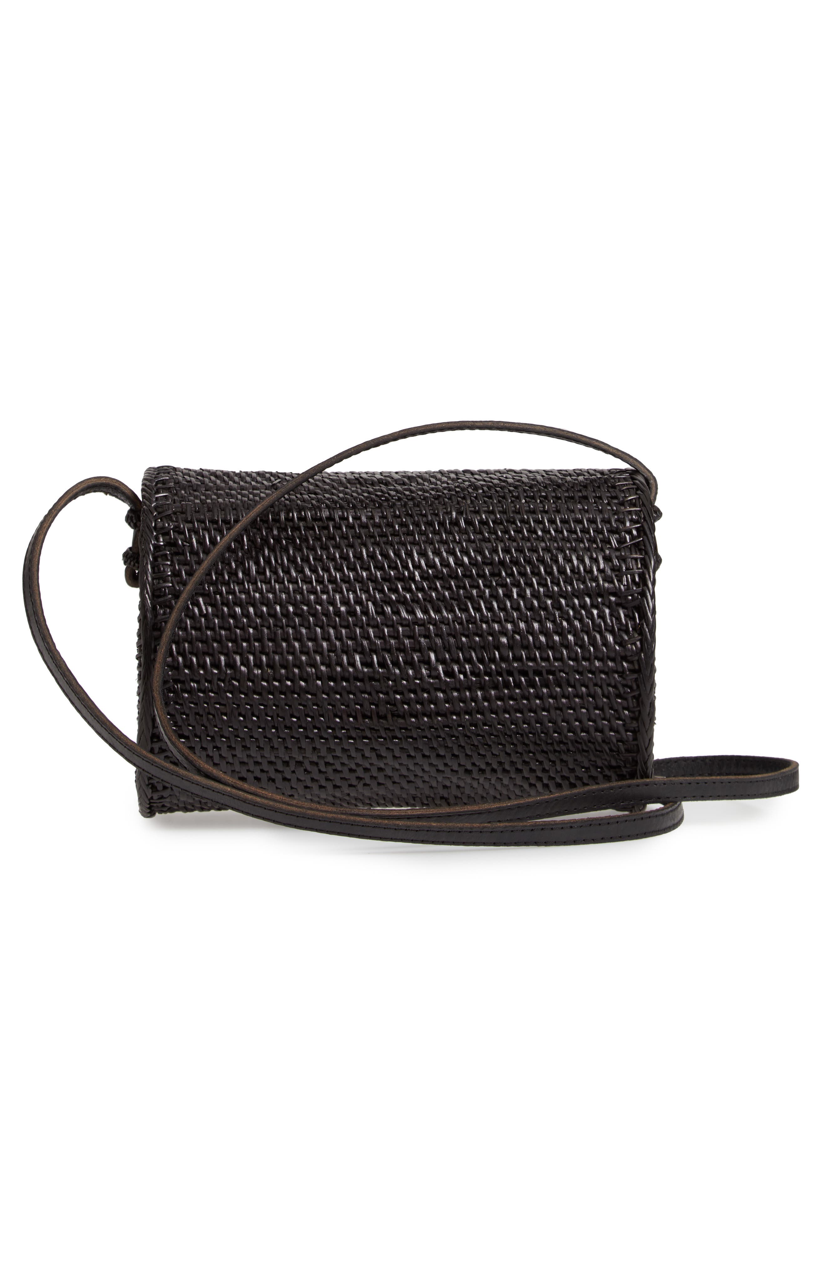 Street Level Cylinder Woven Crossbody Bag, Alternate, color, 
