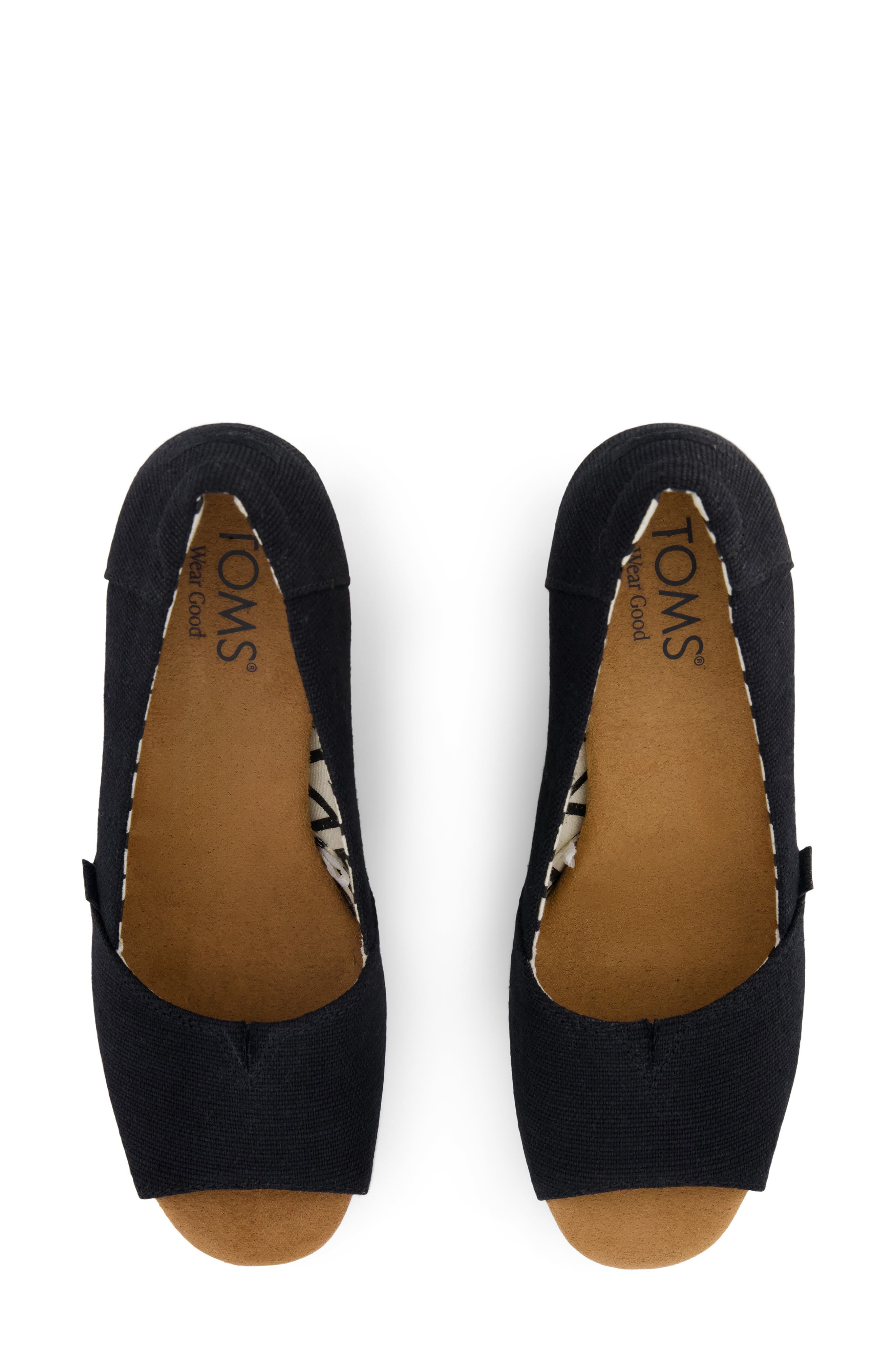 TOMS Essential Wedge Pump, Alternate, color, Black