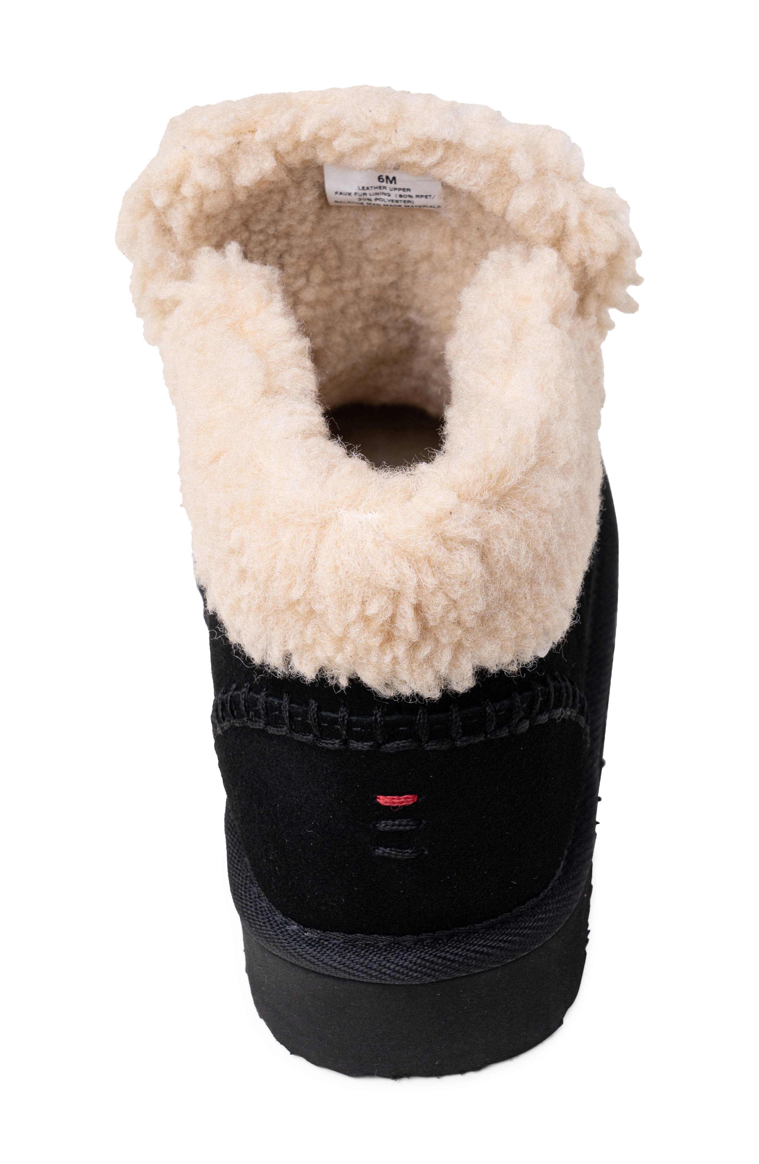 Minnetonka Chandra Faux Shearling Lined Bootie, Alternate, color, 