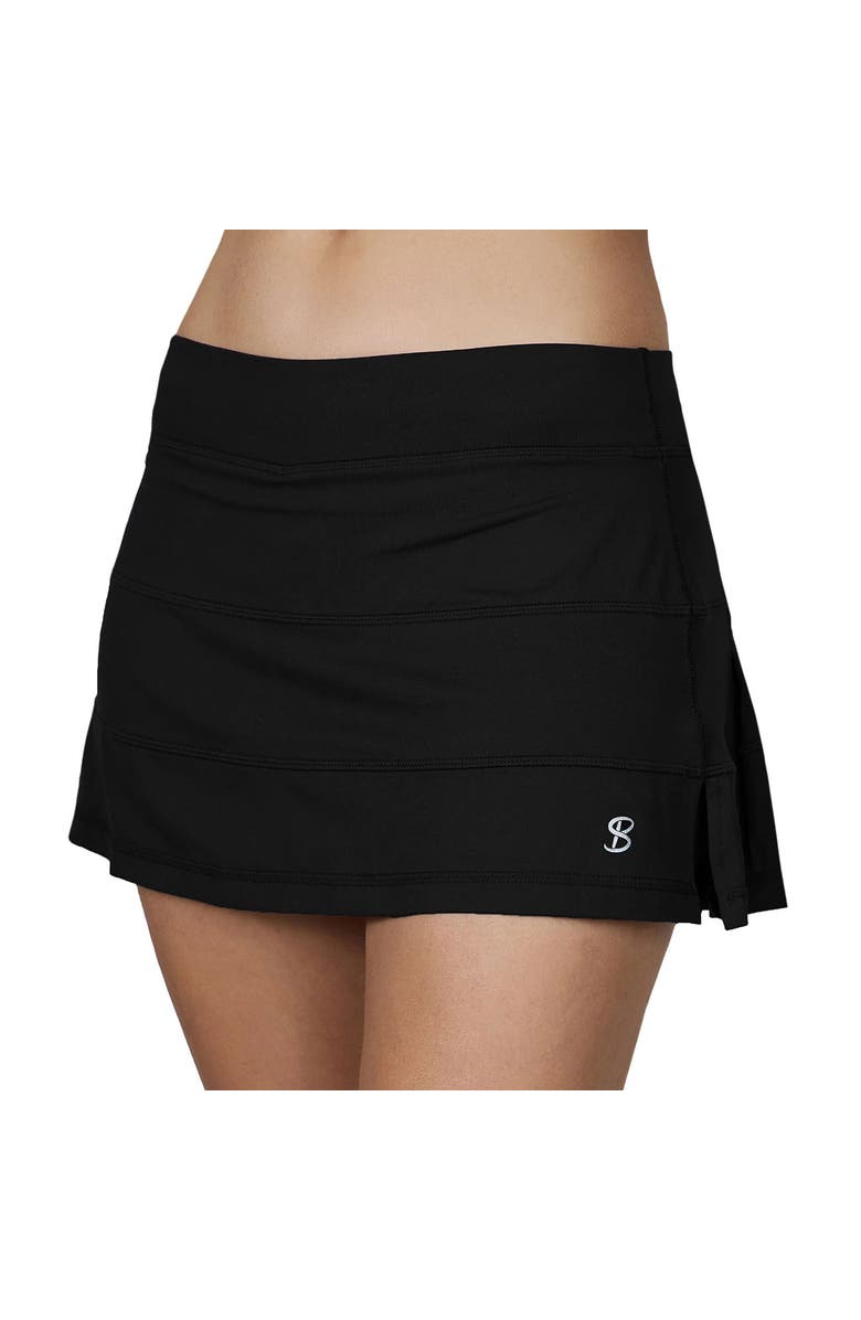 Sofibella UV Colors 13in Womens Tennis Skirt, Main, color, Black