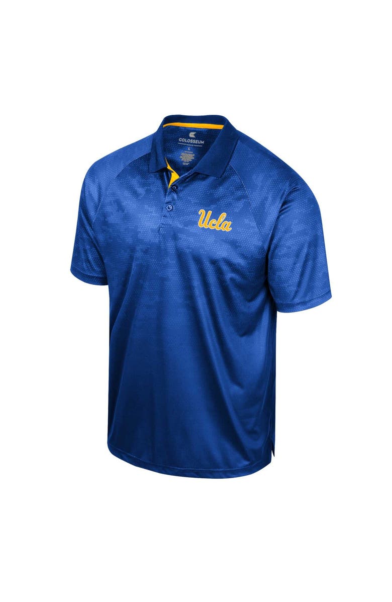 COLOSSEUM Men's Colosseum Blue UCLA Bruins Honeycomb Raglan Polo, Alternate, color, Blue